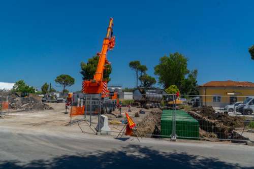  Le modifiche temporanee alla viabilit� per i lavori di costruzione del ponte sul Corniaccia in via Cerrini 