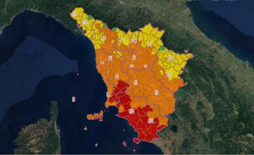 Rischio incendio molto alto per le giornate di oggi e domani: indispensabile la massima attenzione