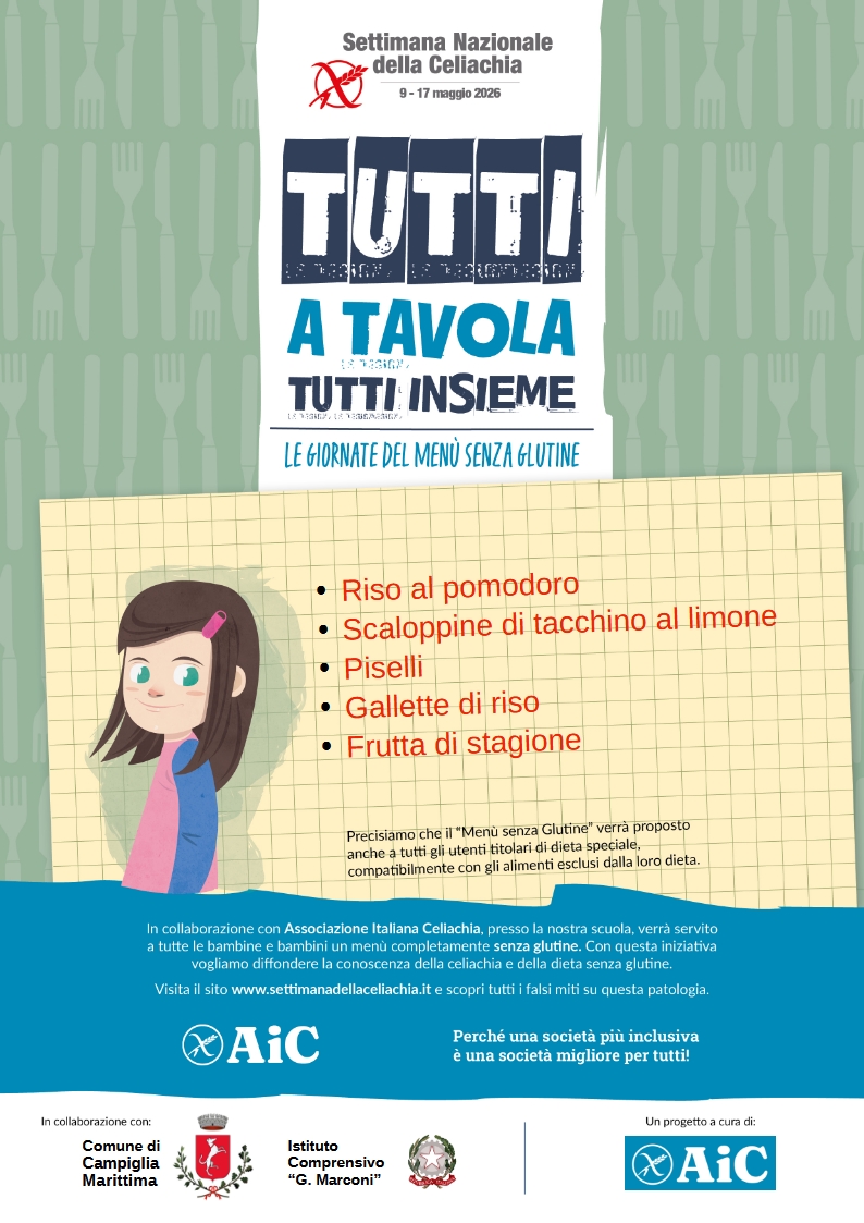 locandina con menu