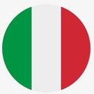 bandiera italiana tonda