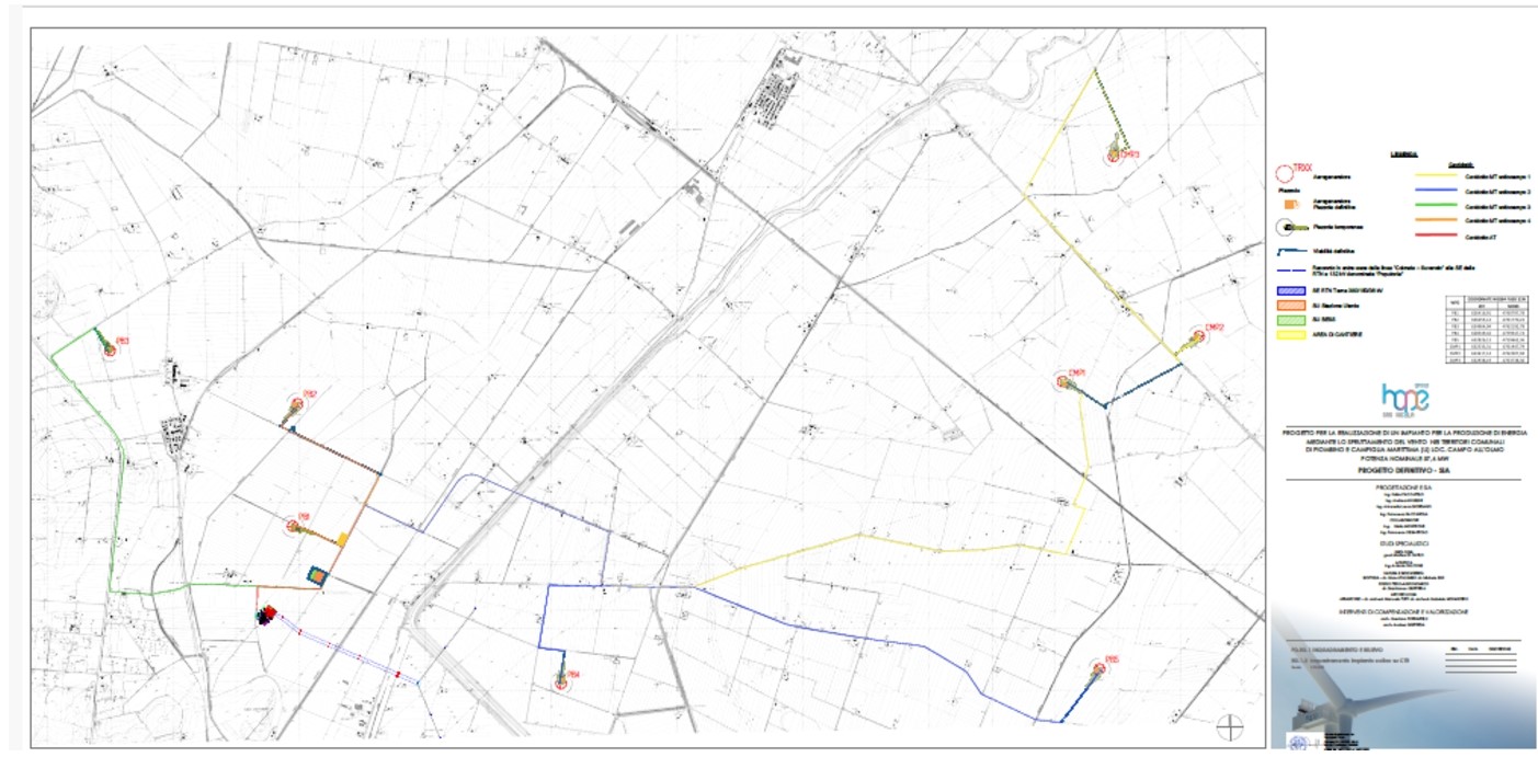 progetto eolico inquadramento carta