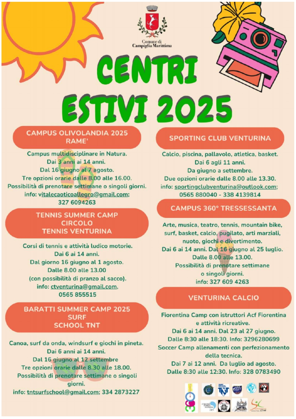 Tutti i centri estivi per ragazzi tra cui anche il Campus 360